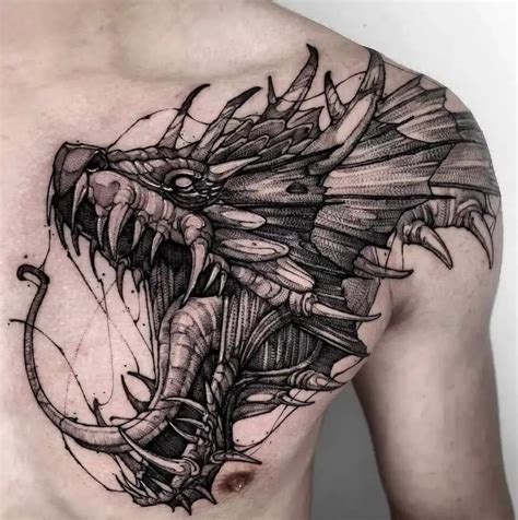 Tattoo Dragon Head