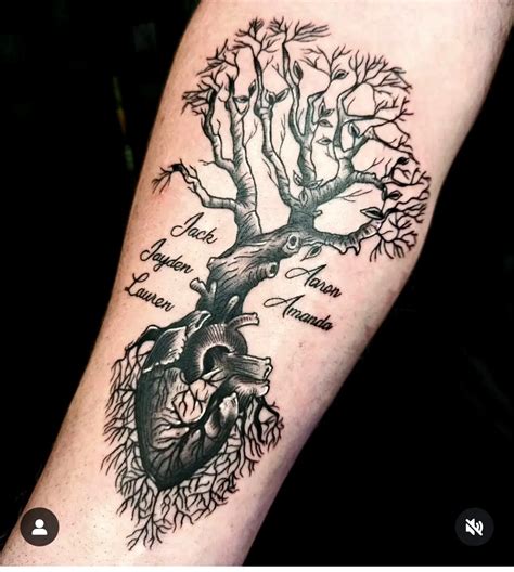 Tattoo Family Tree Ideas