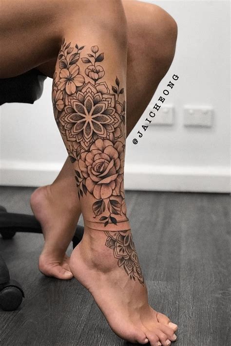 Tattoo Female Leg