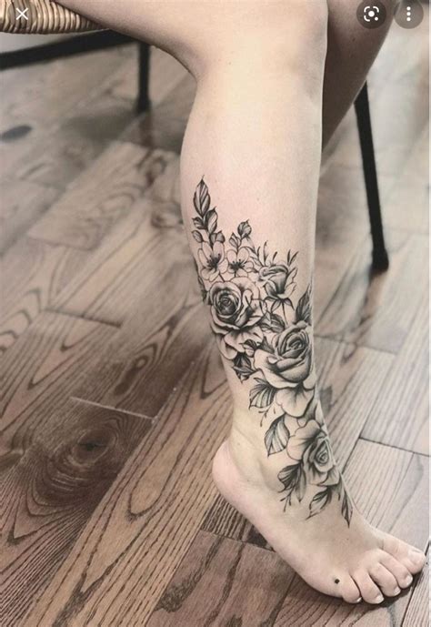 Tattoo Flower Leg