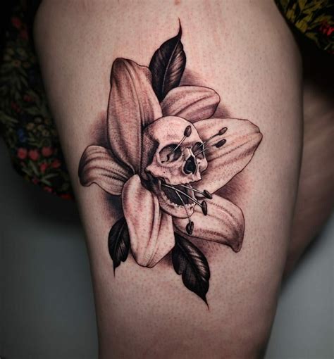 Tattoo Flower Skull