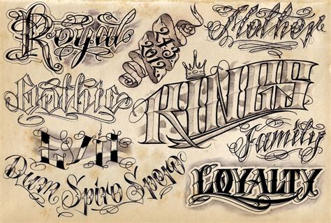 Tattoo Fonts And Lettering