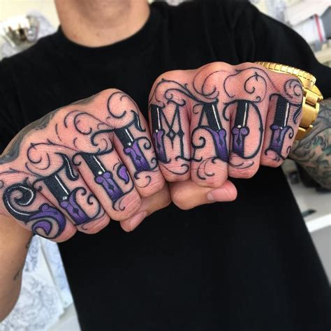 70 Awesome Tattoo Fonts Designs Knuckle tattoos, Tattoo