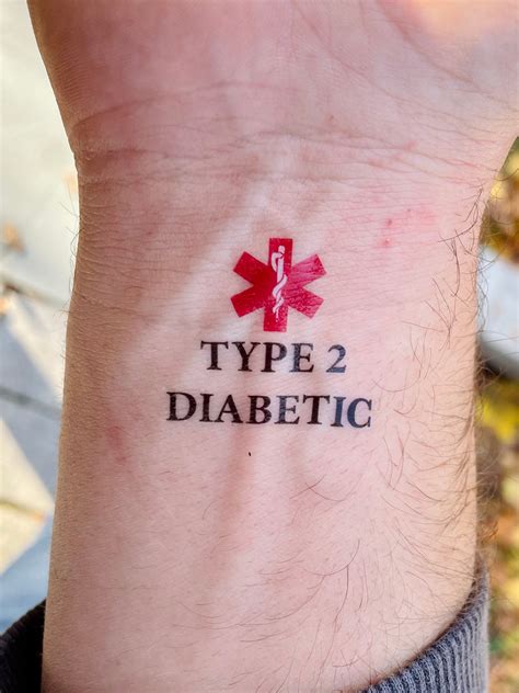 Tattoo For Diabetes Symbol