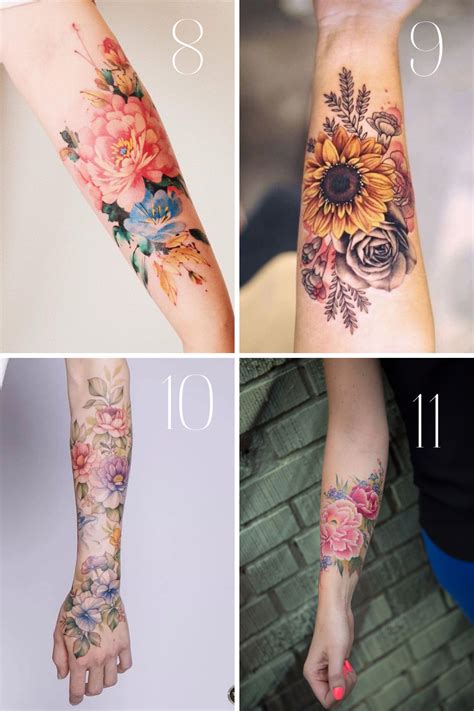 Tattoo Forearm Flowers
