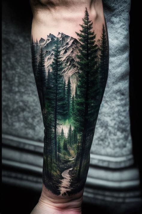 Tattoo Forest Forearm