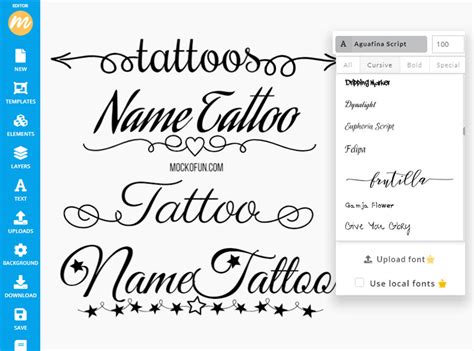 Tattoo Generator Names