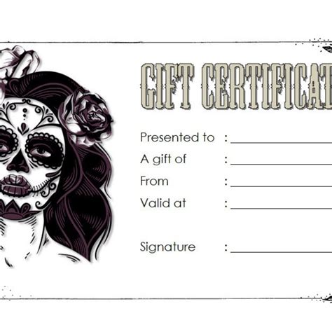 Tattoo Gift Certificate Template [7+ COOLEST DESIGNS FREE DOWNLOAD]