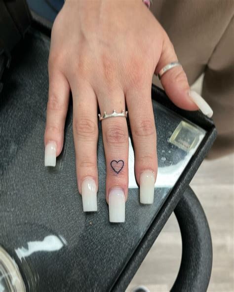 Tattoo Heart On Finger