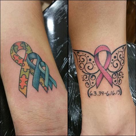 Tattoo Ideas For Cancer Ribbons