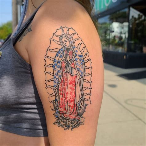 75+ Best Spiritual Virgin Mary Tattoo Designs & Meanings