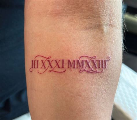 Tattoo Ideas With Roman Numerals