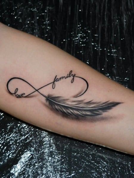 Tattoo Infinity Feather