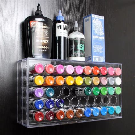 Embrace Vibrant Artistry: Explore the Ultimate Tattoo Ink Rack Collection!