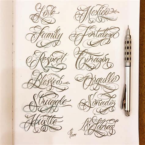 Tattoo Letters Calligraphy