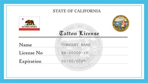 Tattoo License California