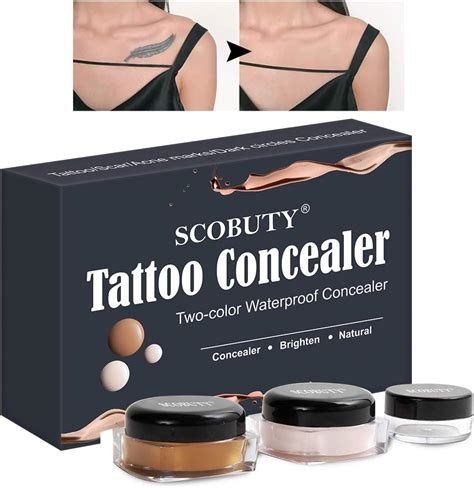 Tattoo Cover Up Skin Scar Birthmark Concealer Waterproof