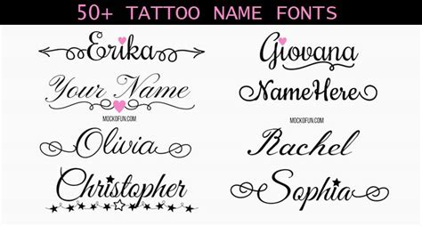 Tattoo Name Templates