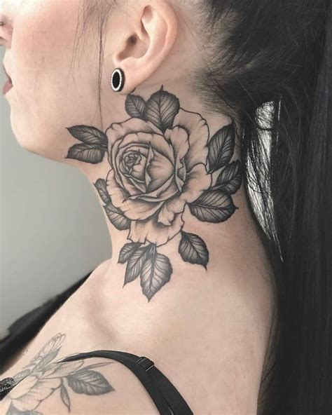 Tattoo Neck Rose