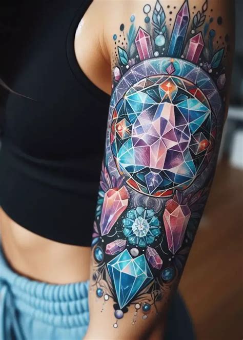 Tattoo Of A Crystal