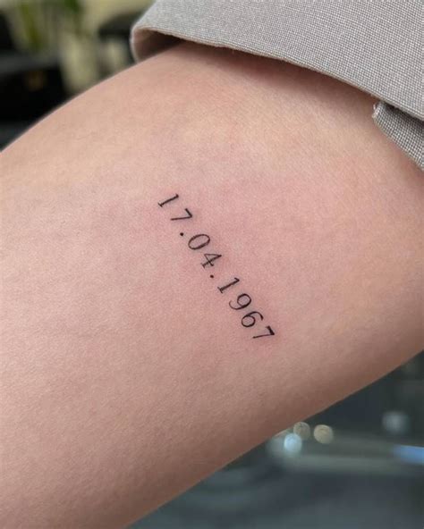 Tattoo Of A Date