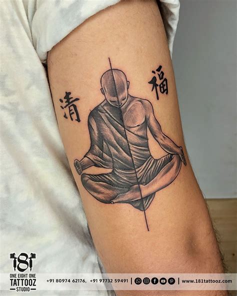 Tattoo Of A Monk