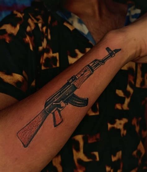 Tattoo Of Ak 47