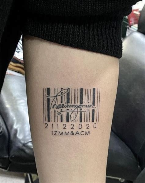 Tattoo Of Barcode