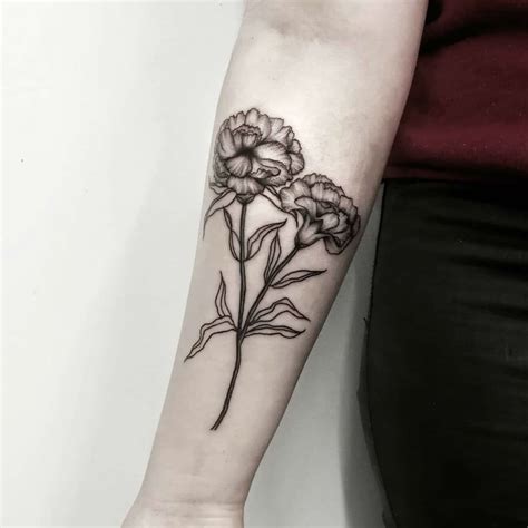 Tattoo Of Carnation Flower