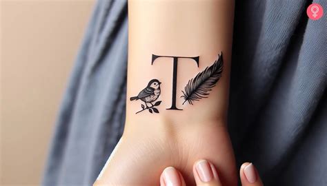 Tattoo Of Letter T