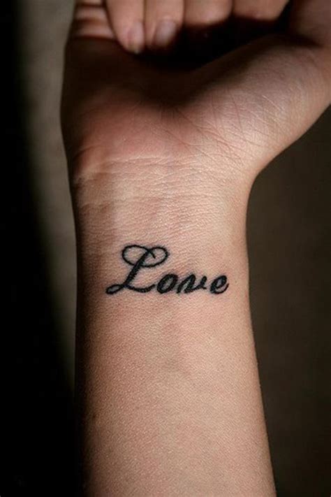 Love. tattoo (With images) Tattoos, Wrist tattoos, Cool