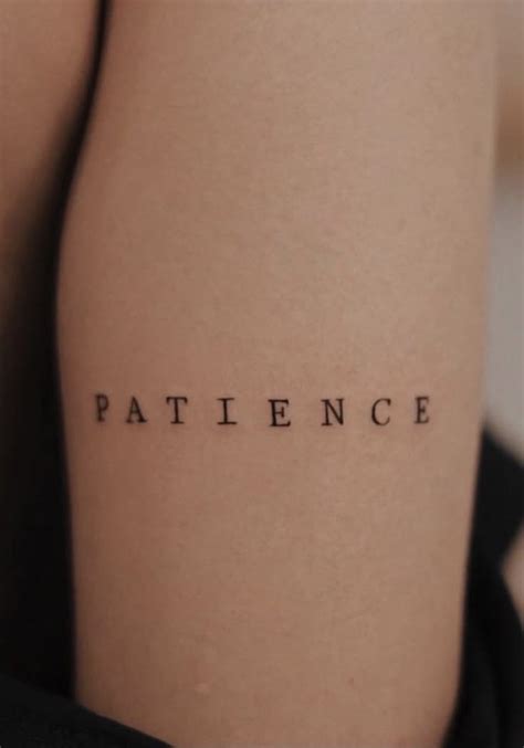 Tattoo Of Patience