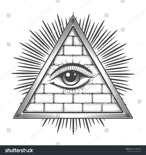 Tattoo Of Pyramid With Eye