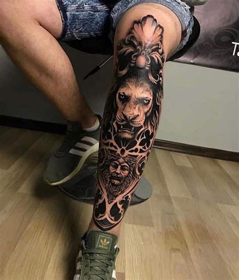 Tattoo On The Shin
