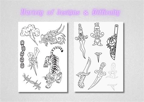 Tattoo Practice Stencils