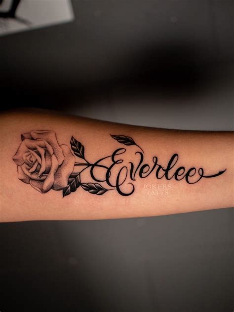 Tattoo Rose And Name