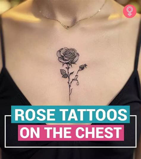 Tattoo Rose Chest