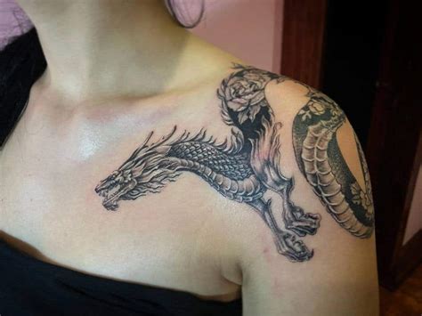Tattoo Shoulder Dragon