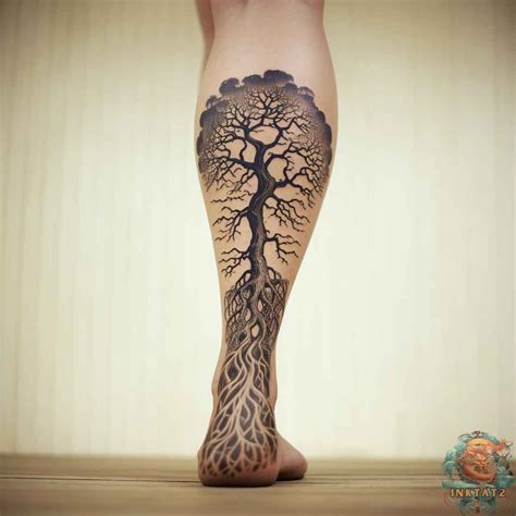 Tattoo Tree Leg
