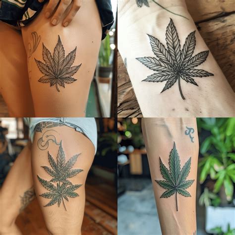 Tattoo Weed Leaf