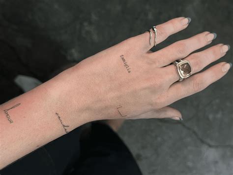 Tattoo Words On Hand