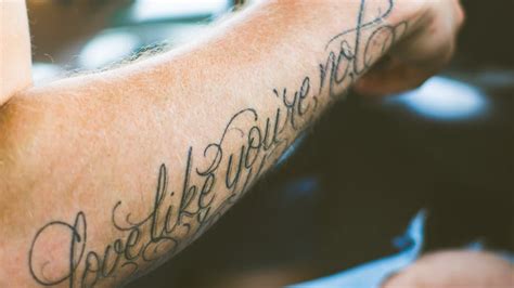 Tattoo Writing Forearm
