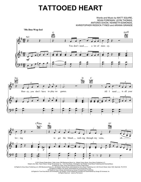 Download Titanic Piano1 Tattooed Heart Piano Chords