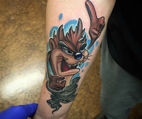 100's of Taz Tattoo Design Ideas Pictures Gallery