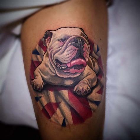 Tattoos Of English Bulldogs