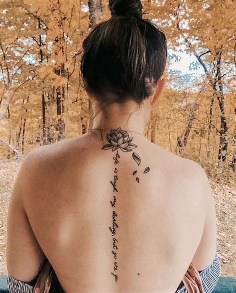 50+ Back Spine Tattoos for Women (2021) Tribal, Flower