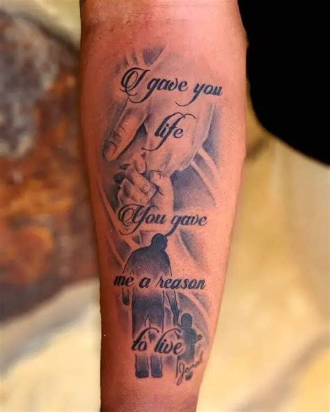 Tattoos About Sons For Fathers