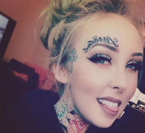 Tattoos Above The Eyebrow