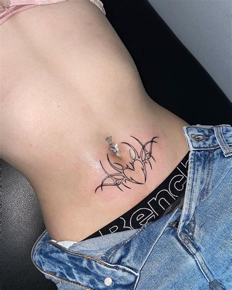 Tattoos For Womens Stomach