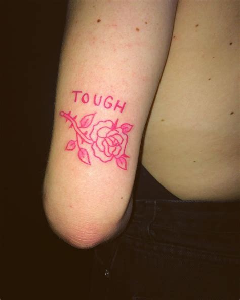 Tattoos In Pink Ink